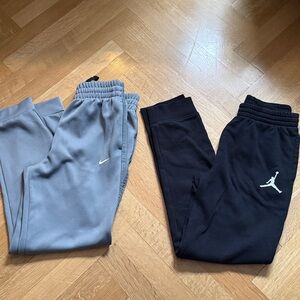 Set of 2 - Nike/Jordan Kids' Jogger Pants - size L
